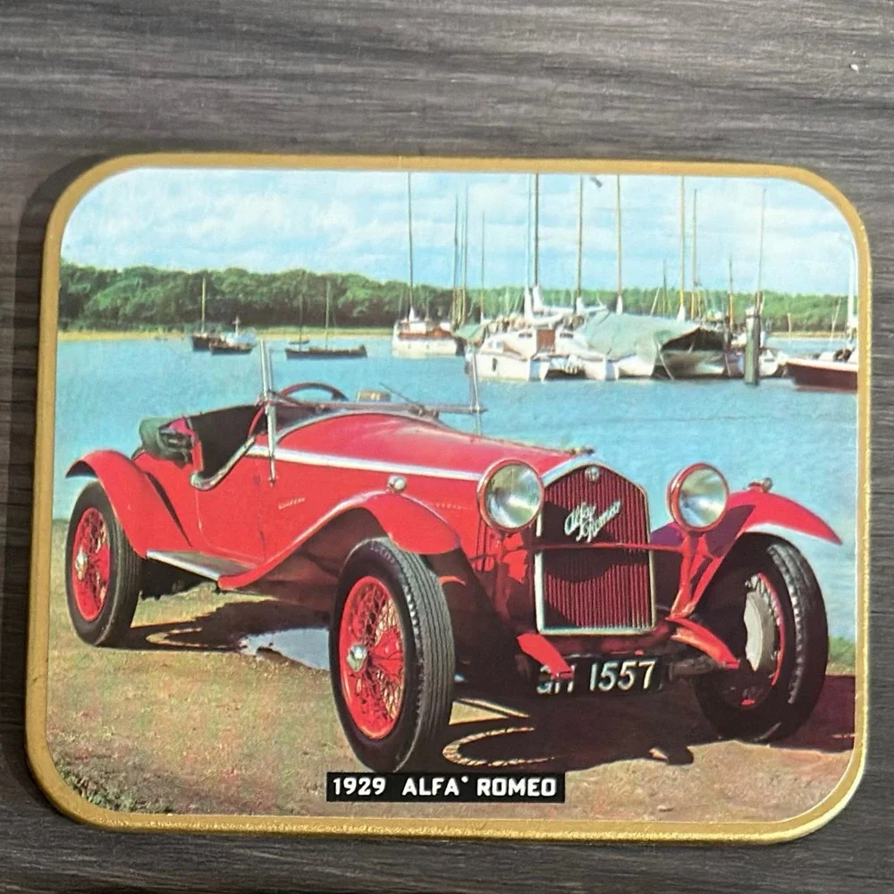 Vintage Jason Coasters Set 6 Antique Classic Cars Cork Back New‎ Zealand 1900s